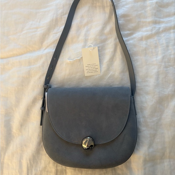Madewell Dakota Suede Saddle Bag - Picture 3 of 9